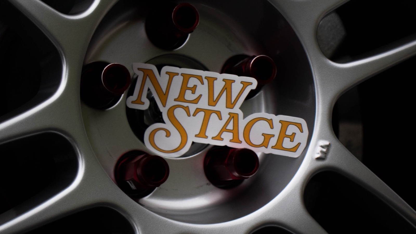 New Stage sticker on a forged wheel